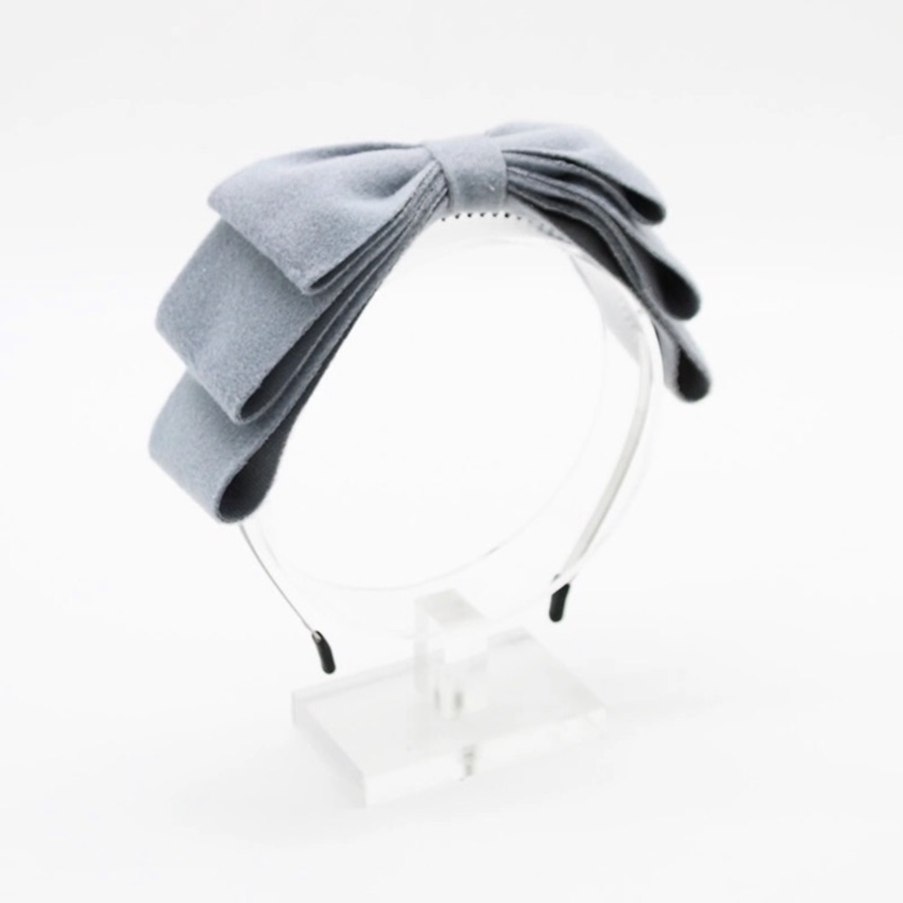 🔴 2019 ELEGANT LADY FELT 3 LAYER BOW HEADBAND